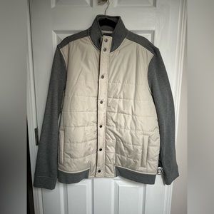 Banana Republic mixed media jacket in XL. NWOT.